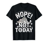 Nope Not Today Funny Angry Cat T-Shirt