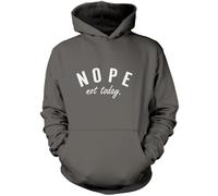 Nope Not Today Kids Hoodie - Grey 12-13 Years