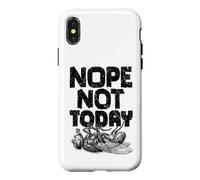 Nope Not Today Sarcastic Dead House Fly Procrastination Case for iPhone X/XS