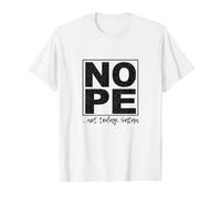 Nope ...not Today, Satan Value Graphic T-Shirt, Men, White, XL