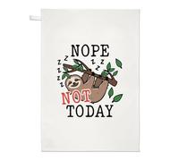 Nope Not Today Sloth Tea Towel Dish Cloth