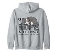Nope Not Today Tomorrow's Not Looking Good Either Introverts Zip Hoodie