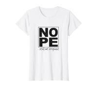 Nope ...Still Not Pregnant Fun Value Graphic T-Shirt, Women, White, L