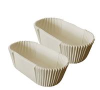 NOPEILVI Cake Tin Paper Liners - Disposable Loaf, Eclair, Bread & Cupcake Liners - Oilproof for Muffins & Mini Snacks - 40PCS