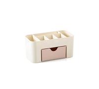 NOPEILVI Makeup Organiser Tray Cosmetic Display Case Office Stationery Storage Holder Countertop Storage Makeup Box with Drawers Vanity Table Bathroom Countertop Office Desk Organizer