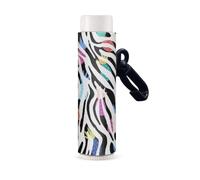 Nopersonality Chapstick Holder Colorful Zebra Skin Keychain Clip-on Sleeve Chap Stick Pouch Lip Balm Holsteror Lipstick Tracker for Women Girl