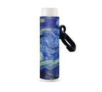 Nopersonality Chapstick Holder Van Gogh Starry Night Keychain Clip-on Sleeve Chap Stick Pouch Lip Balm Holsteror Lipstick Tracker for Women Girl