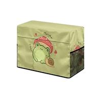 Nopersonality Cute Frog Sewing Machine Cover Stain Resistant Protective Sewing Machine Cover Dust Cover with Pockets Keep Organized Simple for Storage