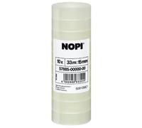 NOPI Adhesive Film, Transparent, 10 Rolls, 33 m x 15 mm