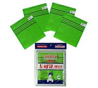 NOPIGO Korean Asian Exfoliating Bath Washcloth Mitt for Remove Dead Skin.Exfoliating Body Scrubber.Exfoliating Gloves for Body Scrub (green4)