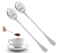 NOPKESV 2 PCS Engraved Coffee Spoons Birthday Gift for Grandma and Grandpa Gifts for Grandparents Easter Gift Valentine's Day Gift