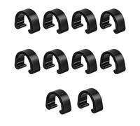 NOPOXA 10 Pcs Aluminum Alloy Bike Cable C-Clips Mountain Bike Bicycles Brake Cable Clips Fixed Clamps Frame Buckle