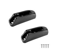 NOPOXA 2-piece/set Boat Jam Cleat Self-Lock Rope Black Nylon Clam Cleat Cord Tensioner Runner Canoeing Kayak Surfing Marine