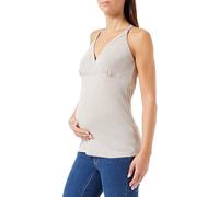 Noppies Women's Maja Nursing Rib Pyjama Top Nightgown, Taupe Melange-P757, XS/S