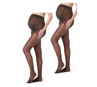 Noppies Women's Pack of 2, 2-Pack Maternity Tights 20 Denier, S-M