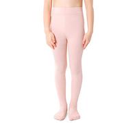 NOQ Children Thin Tights with Beautiful Print Girls Patterned Pantyhose 40 DEN School Dance Ceremony Casual, Zojka Rose Poudre 4-5 years (104-110)