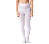 NOQ Children Thin Tights with Beautiful Print Girls Patterned Pantyhose 40 DEN School Dance Ceremony Casual, Suzi Dust Bianco 6-7 years (116-122)