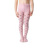 NOQ Girls Fancy Printed Tights Patterned Footed Pantyhose 40 den Dance School Animal Print Over Knee socks Imitation, Gosia Cotton Candy 7-8 years (122-128)