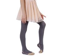 NOQ Kids Girls Microfiber Tights 60 DEN Soft Warm Comfortable Opaque for Toddlers Tights Casual Celebrations Ballet School One Pair Mary, Grey 92-98