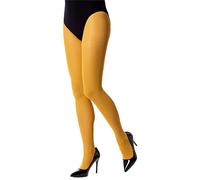 NOQ Womens Plain Tights 40 Denier Casual Colour Pantyhose Sensual Footed Stockings Semi-sheer Mireille, Curry XXL