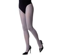 NOQ Womens Plain Tights 40 Denier Casual Colour Pantyhose Sensual Footed Stockings Semi-sheer Mireille, Ash S