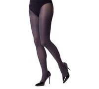 NOQ Womens Plain Tights 40 Denier Casual Colour Pantyhose Sensual Footed Stockings Semi-sheer Mireille, Graphite M
