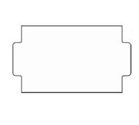 NOR 25x14mm White Permanent Labels (45,000K) for NOR 3/9 B Price Gun