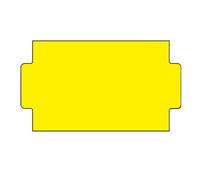 NOR 25x14mm Yellow Peelable Labels (15k) for NOR 3/9 B Price Gun
