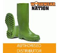 Nora Dolomite Unlined PVC Wellington Boots Green