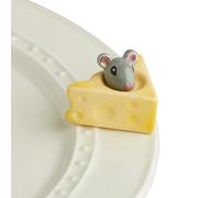 Nora Fleming Hand-Painted Mini: Cheese, Please (Mouse and Cheese) A223