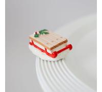 Nora Fleming Ho Ho Whoa! (Vintage Sled) A444 - Hand-Painted Ceramic Holiday Decor - Winter Minis for The Home and Office