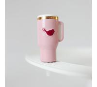 Nora Fleming Sip Happens A443 - Hand-Painted Ceramic Unique Décor - Everyday Minis for The Home and Office