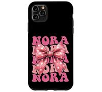 NORA Name Coquette Bow Aesthetic for Women Girls Case for iPhone 11 Pro Max