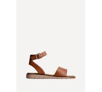 Nora Nude Faux Leather Footbed Two Part Sandal Linzi Tan 3-Standard Fit