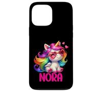 Nora Personalized Name Colorful Unicorn Women Girls Case for iPhone 13 Pro Max