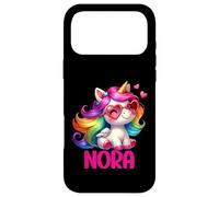Nora Personalized Name Colorful Unicorn Women Girls Case for iPhone 17 Pro Max
