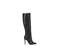 ESSEX GLAM Womens Knee High Boots Mid High Heel Ladies Pointed Toe Shoes Size 3-8