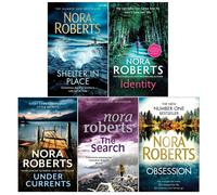 Nora Roberts 5 Books Collection Set (The Obsession, Shelter in Place, The Search, Identity, Under Currents)