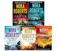 Nora Roberts 5 Books Collection Set (Whiskey Beach, The Witness, The Liar, The Collector, Chasing Fire)