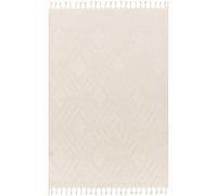 Nora Rug - Geometric High Pile Berber - Ivory - Sizes Available