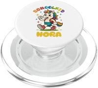 Nora schoolkid Rainbow Unicorn Design personalized PopSockets PopGrip for MagSafe