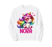 Nora Unicorn Name Personalized Design Sweatshirt