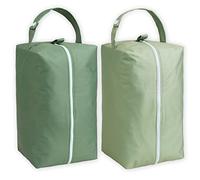 Nora's Nursery Reusable Wet Dry Bag for Cloth Diapers, Washable Cloth Diaper Pod with Large Zipper Opening, in 2 Packs of Waterproof Diaper Pod with Detachable Snap, Cloth Diaper Wet Bags