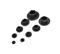 NORAZE 100PCS Black Hex Socket Allen Bolt Screw Nut Hexagon Head Cover Cap Screws Covers Caps M5-12 (Color : Black, Size : M10)