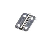 NORAZE 10pcs 25mm X 20mm Silver Mini Door Hinges Cabinet Drawer Jewellery Box Mini Hinge With Screws For Furniture Hardware