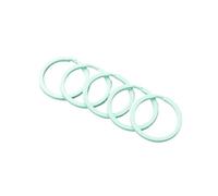 NORAZE 10pcs 30mm Colorful Key Ring Metal Key Holder Chain Round Split Carabiner For Bag Jewelry Keychain Making DIY Findings (Color : Mint Green, Size : Dia 30mm)