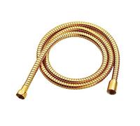 NORAZE Gold 60cm-200cm Stainless Steel Flexible Shower Hose Pipe Double Lock With (Color : Gold, Size : 120cm)
