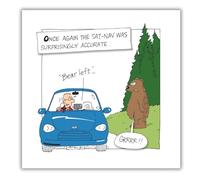 Norbert & Val, Funny Birthday Card for Him, Once Again The Sat-Nav was Surprisingly Accurate!, Humorous Male Birthday Card, Multi-Coloured