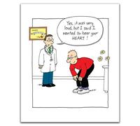 Birthday Card for Male, Funny Birthday Card for Him, Humorous Birthday Card for a Man, Doctor with Norbert Bending Over
