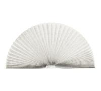 Norbi Arch Pleated Blinds Half Circle Window Shades Light Filtering Pleated Fabric Shade Semi-Blackout Blinds, Easy to Cut and Install